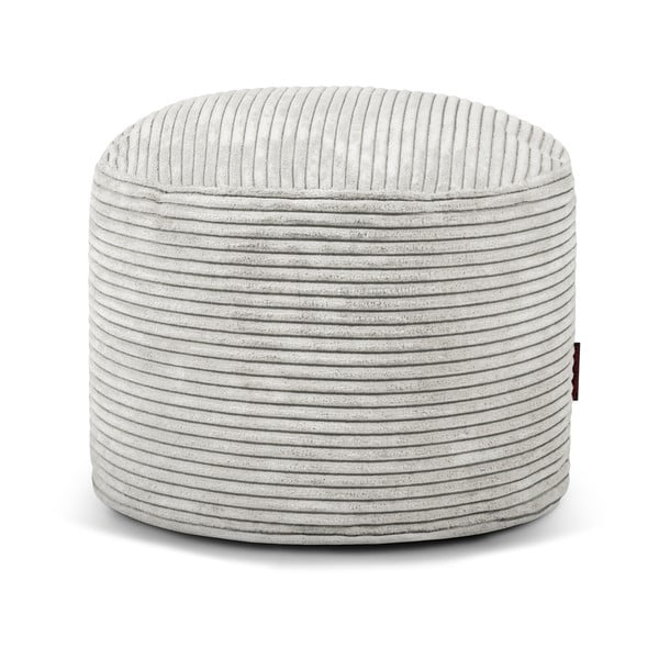 Puof a sacco color crema con rivestimento in velluto a coste Mini – SLOWDOWN