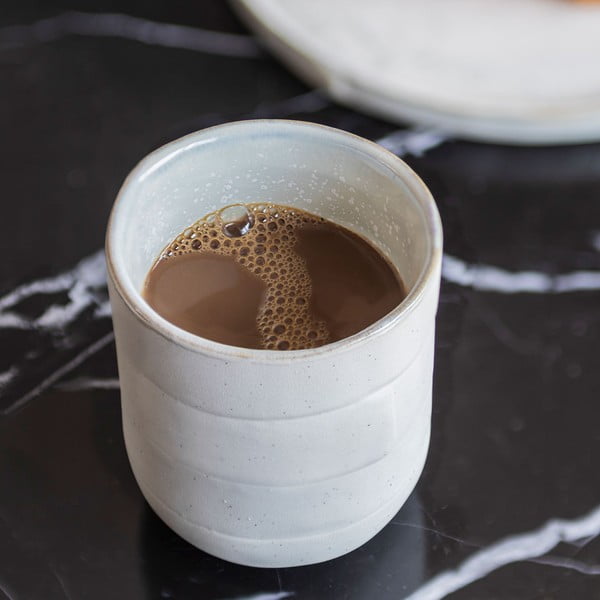 Tazze bianche in set di 2 pezzi in pietra 0,3 l Sand Grain - Mette Ditmer Denmark-image-2