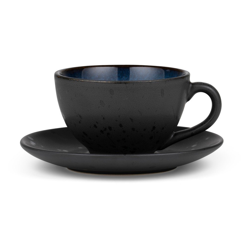 Tazzina per cappuccino nera/blu in ceramica 240 ml Gastro Dark Blue/Black – Bitz | Tazzine