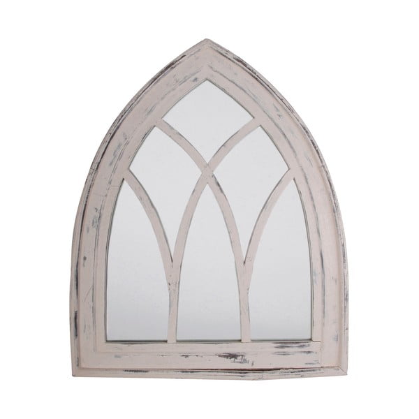 Specchio bianco con cornice in legno di pino, altezza 80 cm - Esschert Design