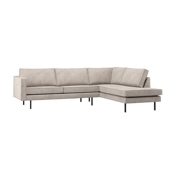 Divano angolare color crema (con penisola a destra/con chaise lounge) Rodeo – WOOOD