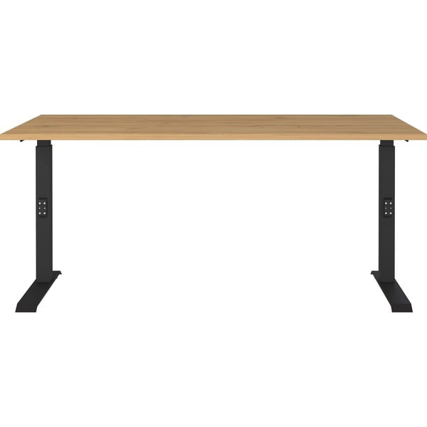 Scrivania regolabile con piano effetto rovere 80x160 cm Agenda - Germania-image-2