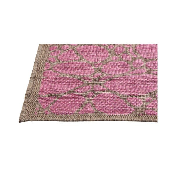 Tappeto rosa per esterni , 135 x 190 cm Fiore - Floorita-image-1
