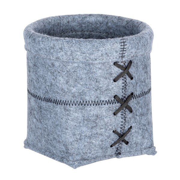 Cestino in feltro grigio chiaro, larghezza 15 cm Mara - Wenko