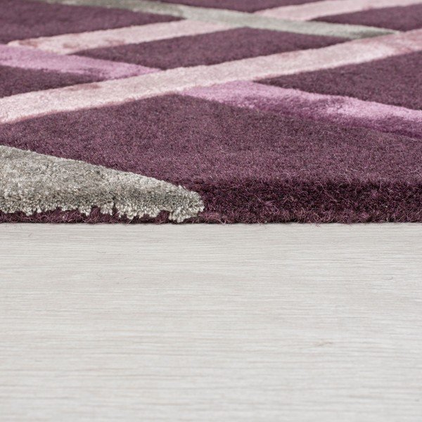 Tappeto viola 160x230 cm Trellis - Flair Rugs-image-3