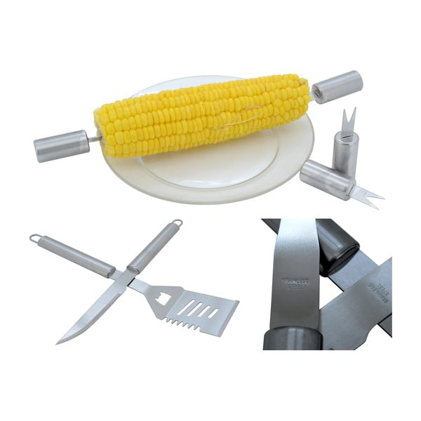 Set di 30 utensili per grigliate in valigetta di alluminio - Cattara-image-2