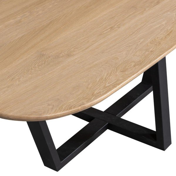 Tavolo da pranzo con piano in rovere massiccio 100x220 cm Tablo – WOOOD-image-3
