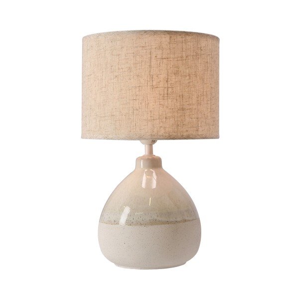 Lampada da tavolo beige con paralume in tessuto (altezza totale 41 cm) Ardo – Candellux Lighting-image-2