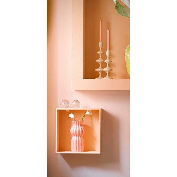 Vaso rosa in vetro (altezza totale 28 cm) Terento – Light & Living-image-1
