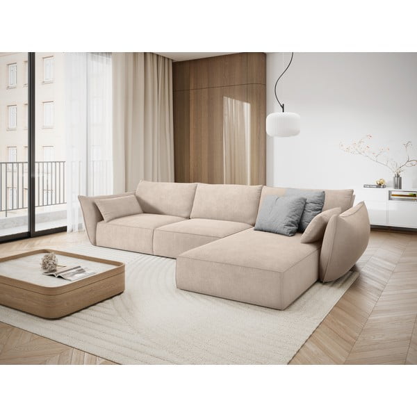 Divano angolare beige (angolo destro) Vanda - Mazzini Sofas-image-1