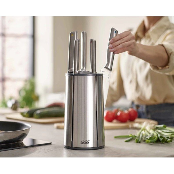 Set di coltelli con supporto rotante  con lama in acciaio inox 5 pz Elevate Steel – Joseph Joseph-image-1
