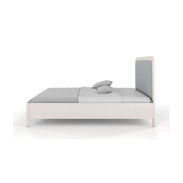 Letto matrimoniale in legno di faggio bianco Visby , 200 x 200 cm Modena - Skandica-image-3