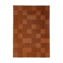 Tappeto color terracotta in lana tessuto a mano 200x290 cm Checkerboard – Flair Rugs