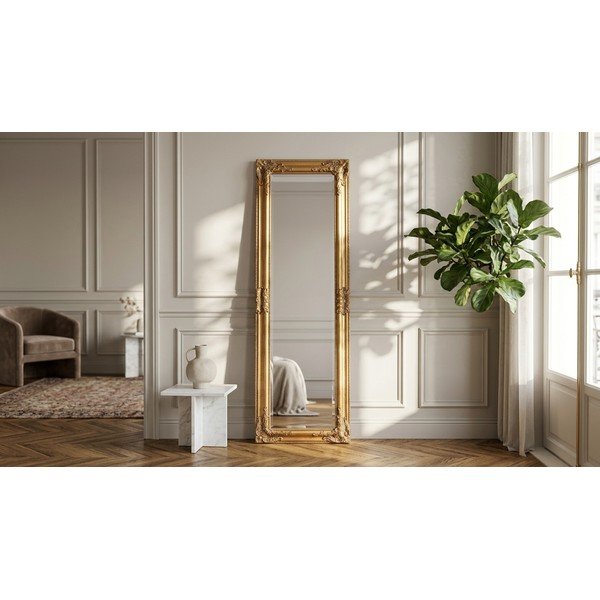 Specchio da parete con telaio in legno massiccio 42x132 cm Miro – Yes Everyday-image-1