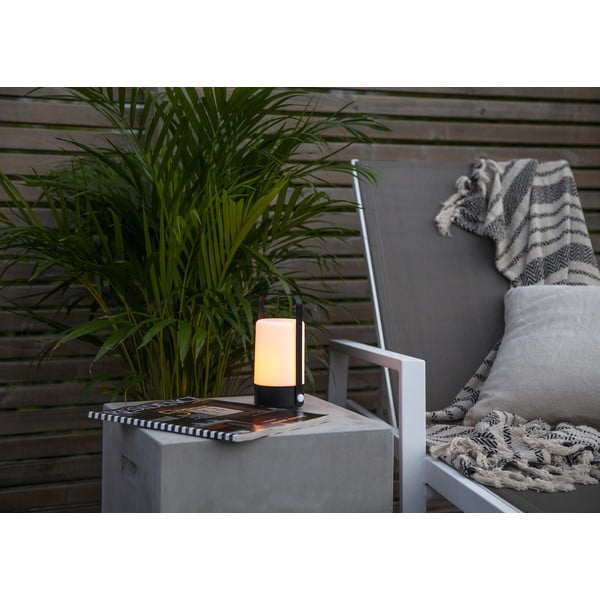 Lanterna LED nera e beige, altezza 19 cm Flame - Star Trading-image-3