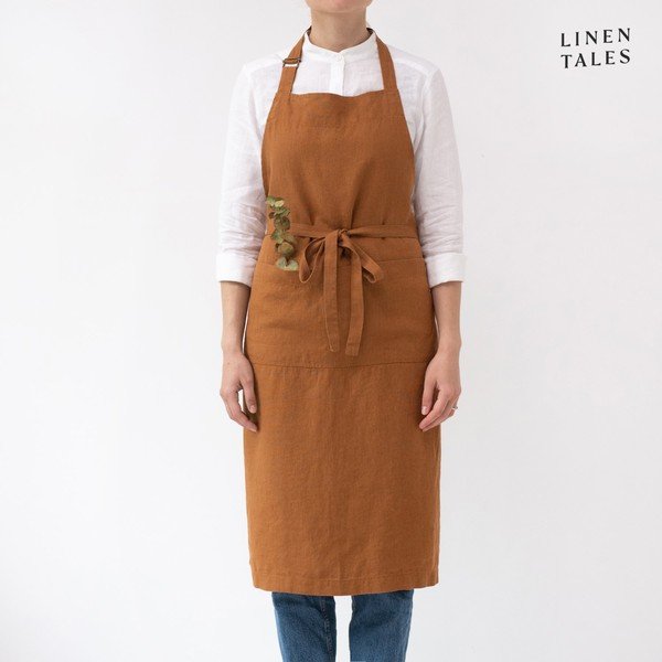 Grembiule in lino Hazelnut - Linen Tales