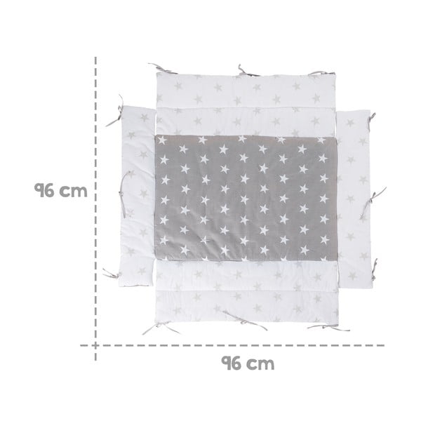 Paracolpi bianco/grigio in misto cotone 96 cm Little Stars – Roba-image-2