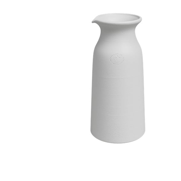 Vaso in ceramica bianca fatto a mano (altezza 30 cm) Bia - Artevasi