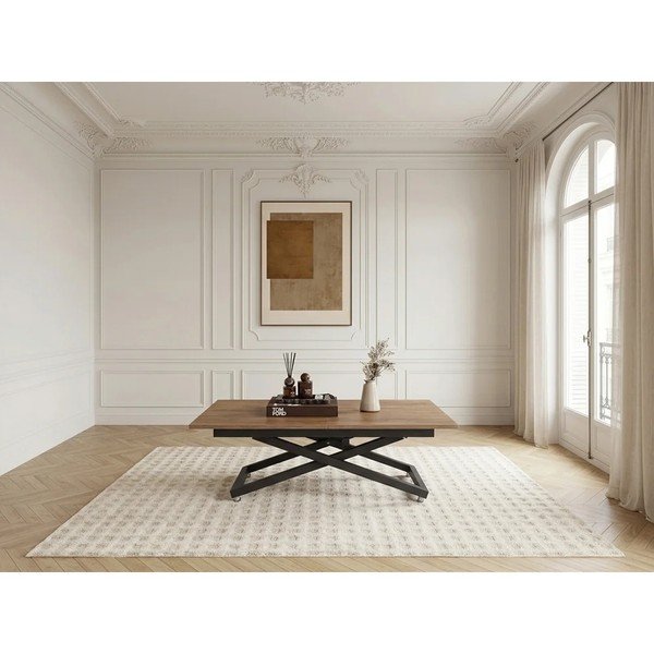 Tavolino da salotto di colore naturale 80x120 cm Diana – Bobochic Paris-image-2