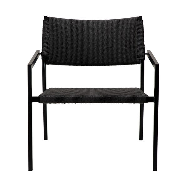 Poltrona nera con intreccio di canne Loop - DAN-FORM Denmark-image-2
