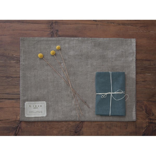 Set di 4 tovaglioli di lino blu, 43 x 43 cm - Really Nice Things-image-2