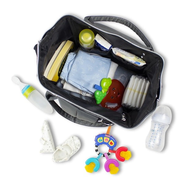 Zaino antracite per mamme con porta USB Zaino per la cura del bambino My Valice HAPPY MOM - Myvalice-image-1
