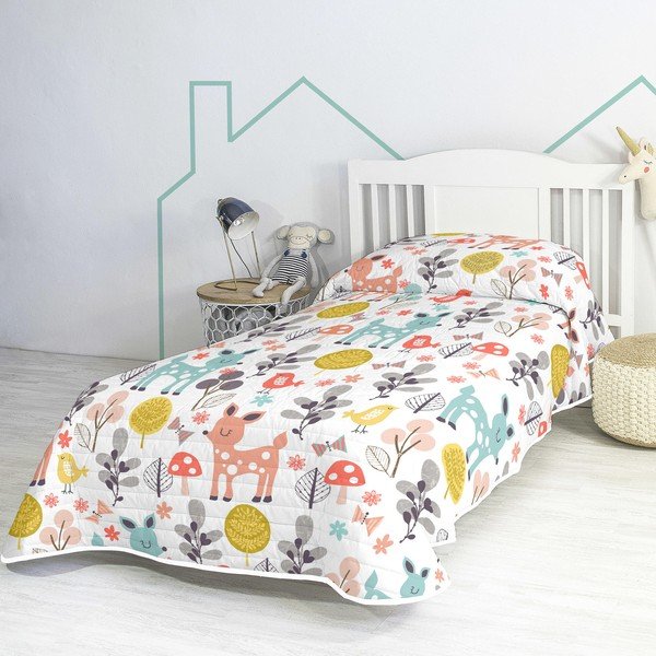 Copriletto in cotone per bambini 260x180 cm Woodland - Moshi Moshi-image-2