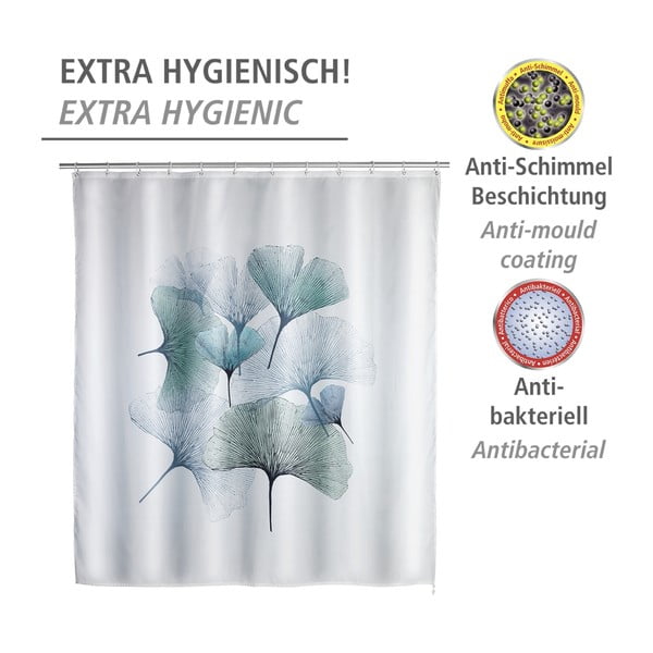 Tenda da doccia lavabile, 180 x 200 cm Ginkgo - Wenko-image-4