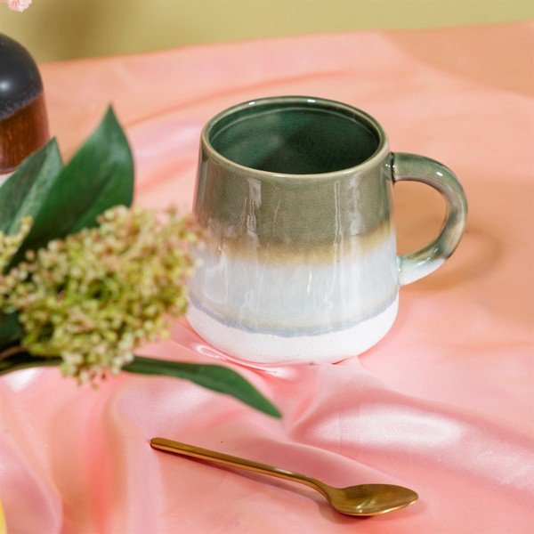 Tazza in gres verde, 450 ml Mojave - Sass & Belle-image-1