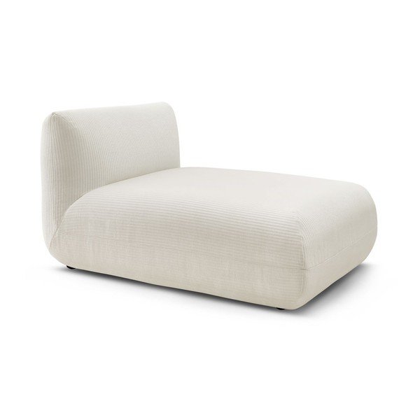 Modulo divano in velluto a coste bianco Lecomte - Bobochic Paris-image-1