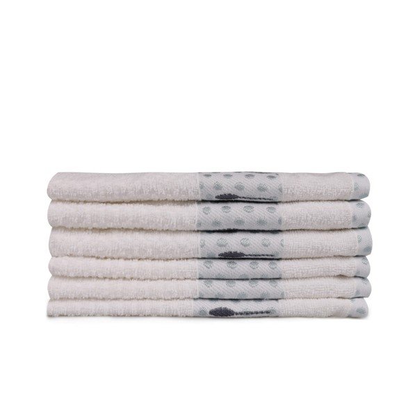 Set di 6 asciugamani in cotone beige Beyaz Carrie, 30 x 50 cm - Foutastic-image-4