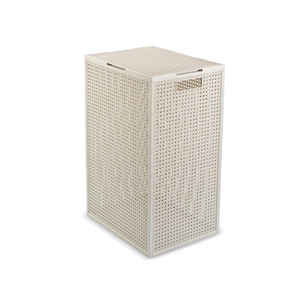 Cesta per il bucato color crema in plastica riciclata 60 l Kaya – Curver