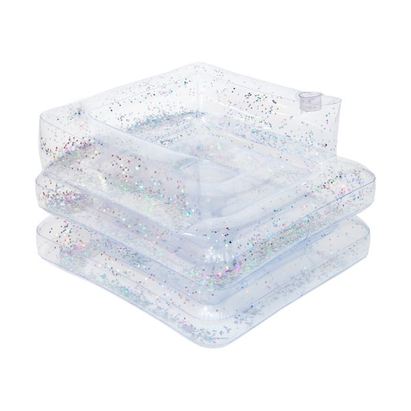 Sedia a sdraio gonfiabile trasparente Lilo Glitter - Sunnylife-image-2