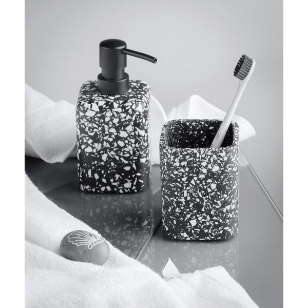 Tazza nera per spazzolini da denti Terrazzo - Wenko-image-1