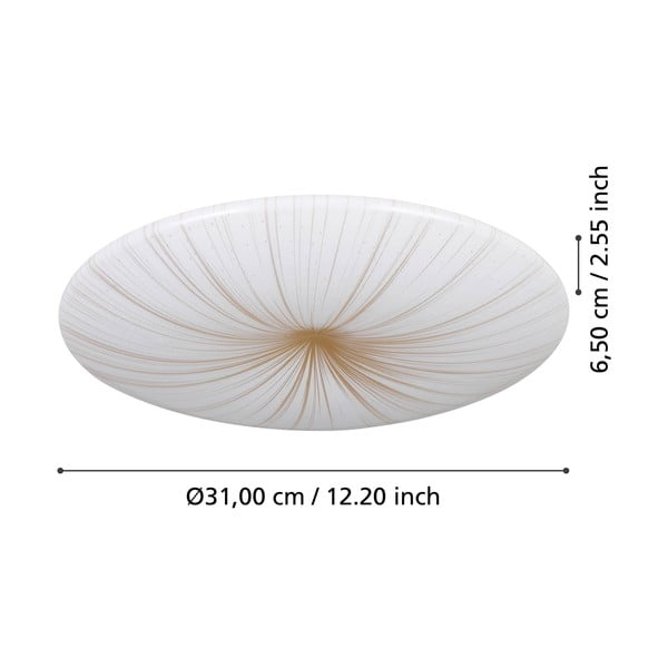 Plafoniera LED bianca/dorata NIEVES 1 – EGLO-image-2