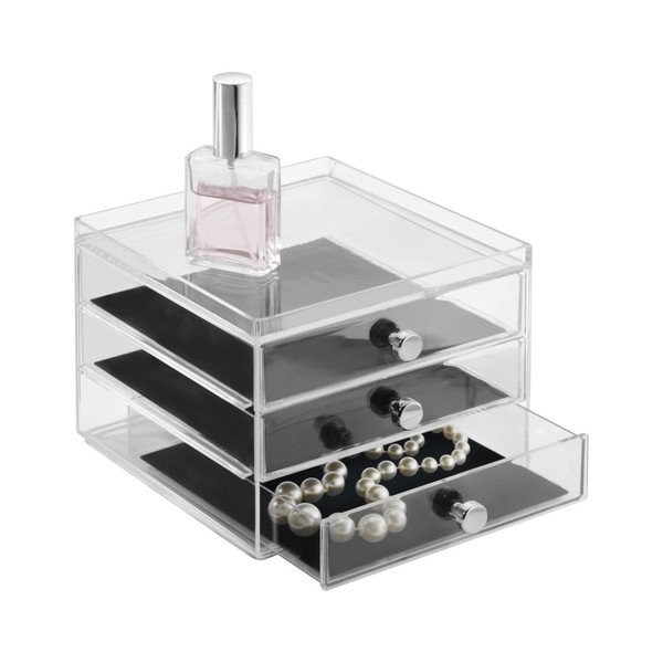 InterDesign Serwa, organizzatore a 3 cassetti, altezza 12,5 cm - iDesign-image-1