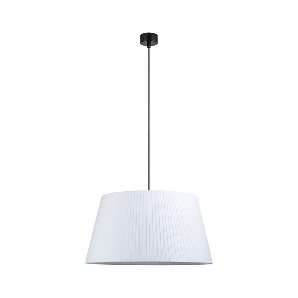Bílé stropní svítidlo s černým kabelem Sotto Luce Kami, ⌀ 45 cm