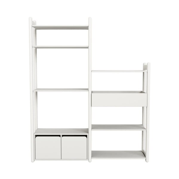 Scaffale per bambini bianco parte Alfa, altezza 189,2 cm Shelfie - Flexa