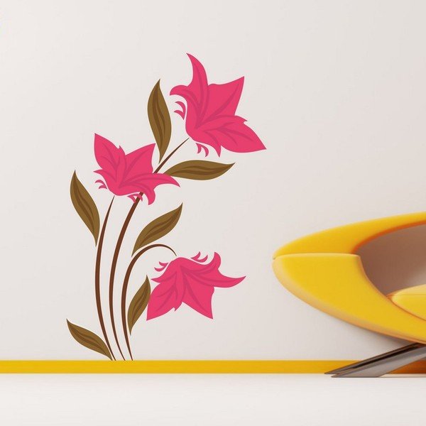 Adesivo murale decorativo Fiore rosa - Unknown