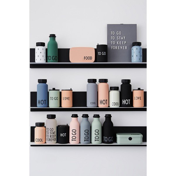 Bottiglia termica nera, 500 ml Hot - Design Letters-image-4