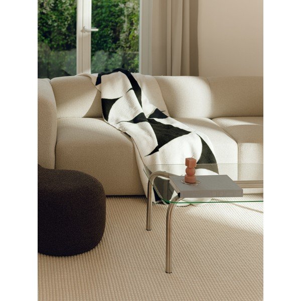 Coperta nera/color crema 150x200 cm Tul – noo.ma-image-3