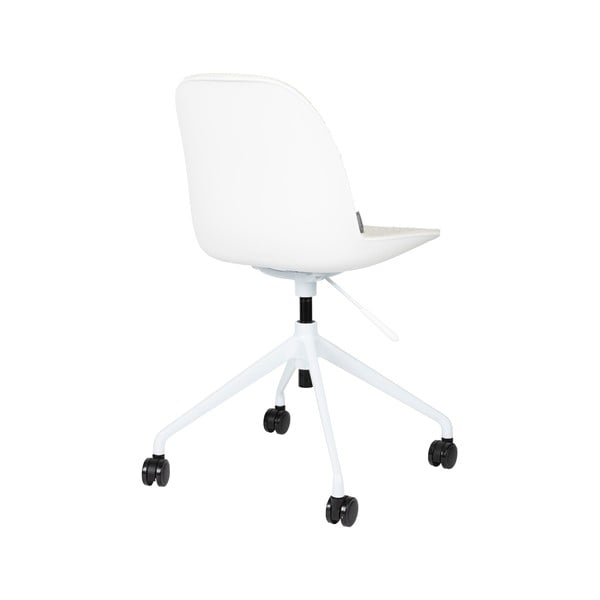 Sedia da ufficio bianca in imbottito Albert Kuip – Zuiver-image-4