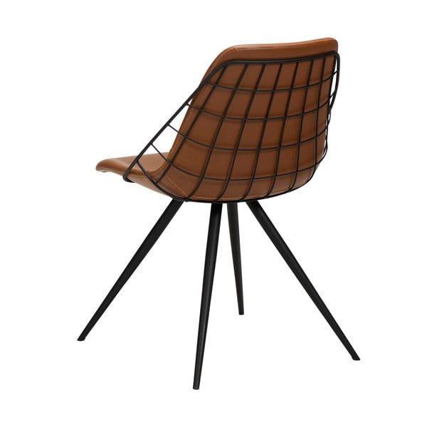 Sedia da pranzo in similpelle marrone Sway - DAN-FORM Denmark-image-4