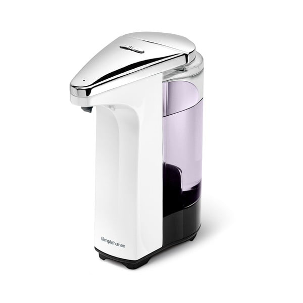 Distributore automatico di sapone in plastica bianco da 237 ml - simplehuman-image-4