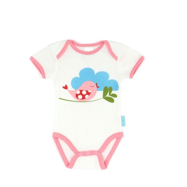 Dětské body Little Birds s krátkým rukávem, 9 až 12 měsíců