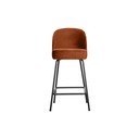 Sgabello da bar color mattone in velluto (altezza della seduta 64 cm) Vogue – WOOOD