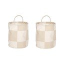 Set di cesti in tessuto 2 pz ø 18x22 cm Chess – OYOY Living Design