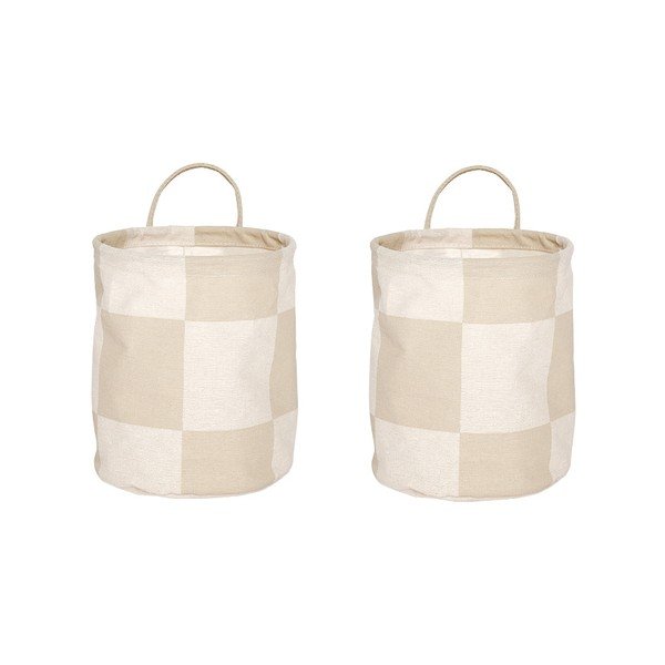 Set di cesti in tessuto 2 pz ø 18x22 cm Chess – OYOY Living Design
