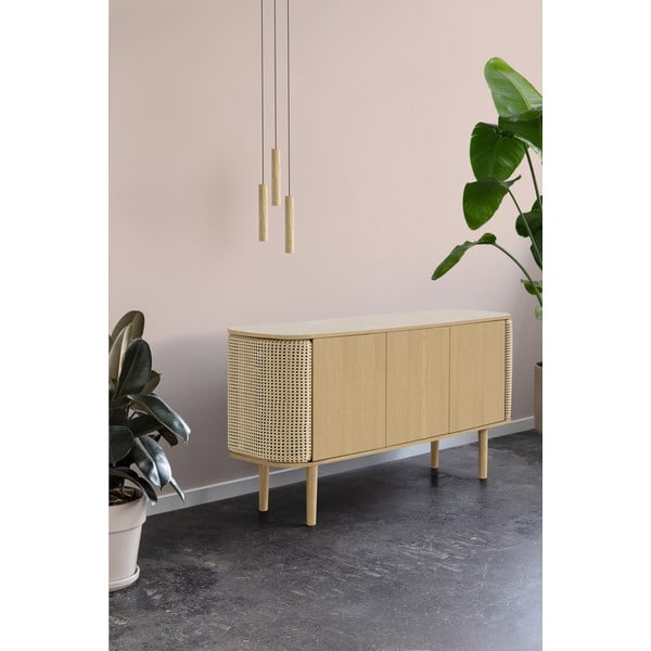 Cassettiera bassa in rovere naturale 150x75 cm Treasures - UMAGE-image-1