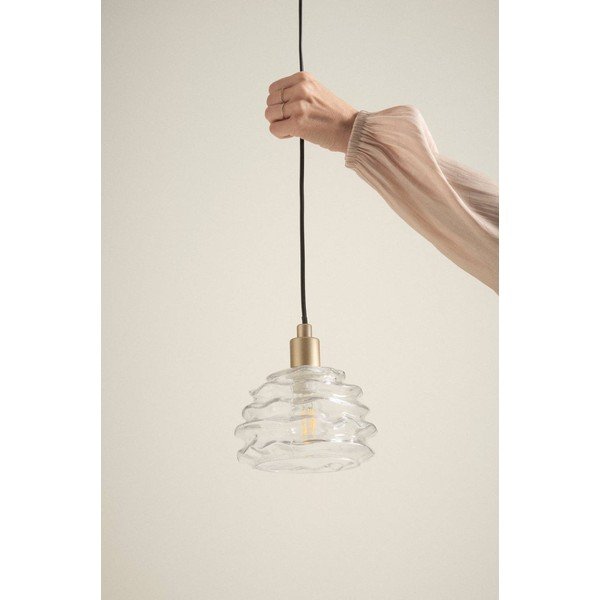 Lampadario dorato in vetro ø 15 cm Fall – Jotex-image-3